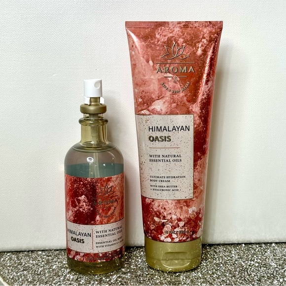 Bath and Body Works Aromatherapy Set Himalayan Oasis Lotion Set NWT - Picture 2 of 5